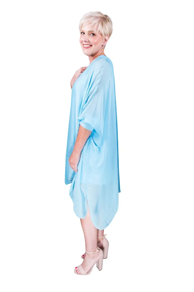 Alessia Silk Kaftan Dress (DQ202) - FINAL SALE