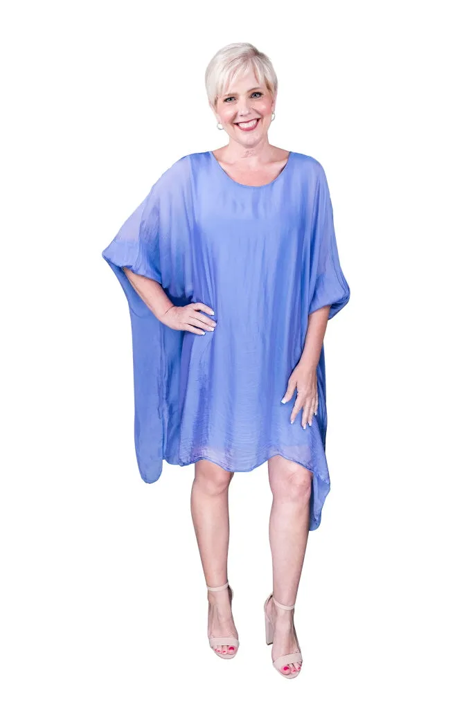 Alessia Silk Kaftan Dress (DQ202) - FINAL SALE