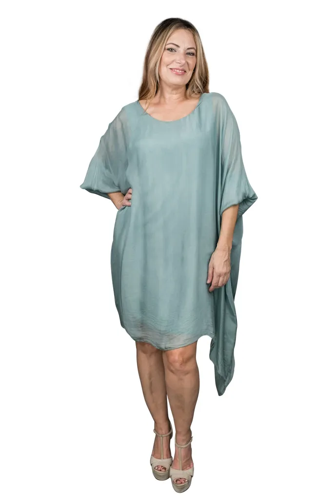 Alessia Silk Kaftan Dress (DQ202) - FINAL SALE