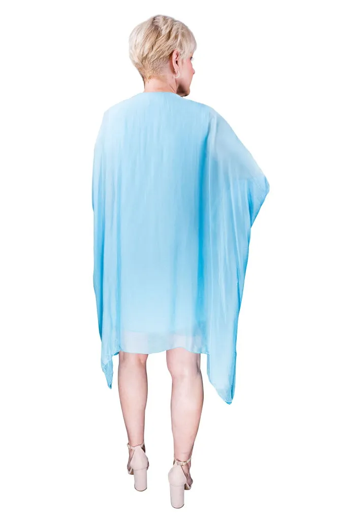 Alessia Silk Kaftan Dress (DQ202) - FINAL SALE