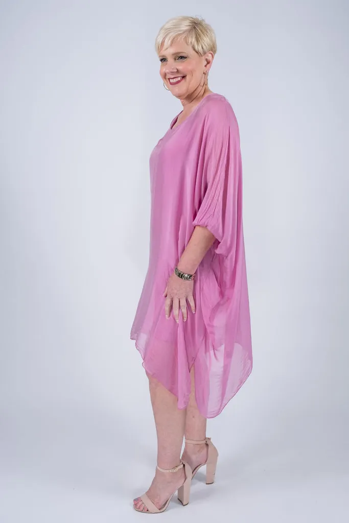 Alessia Silk Kaftan Dress (DQ202) - FINAL SALE