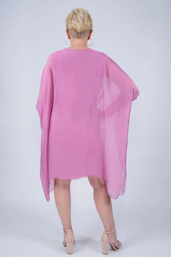 Alessia Silk Kaftan Dress (DQ202) - FINAL SALE