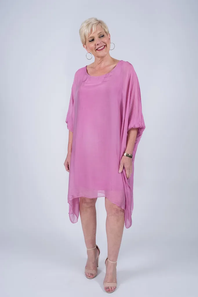 Alessia Silk Kaftan Dress (DQ202) - FINAL SALE
