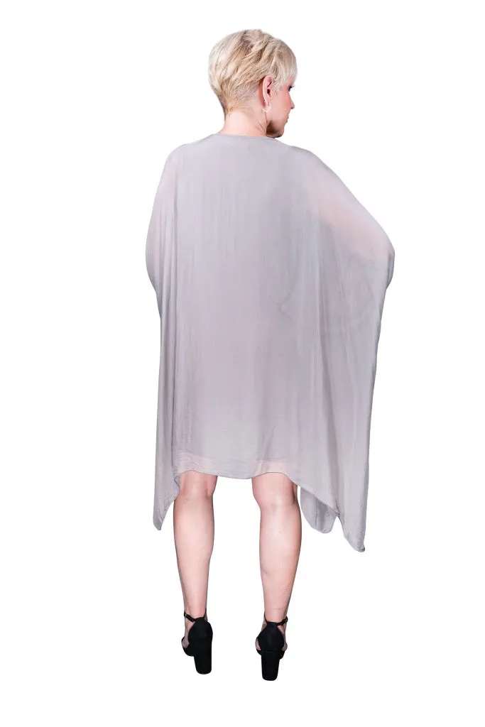 Alessia Silk Kaftan Dress (DQ202) - FINAL SALE