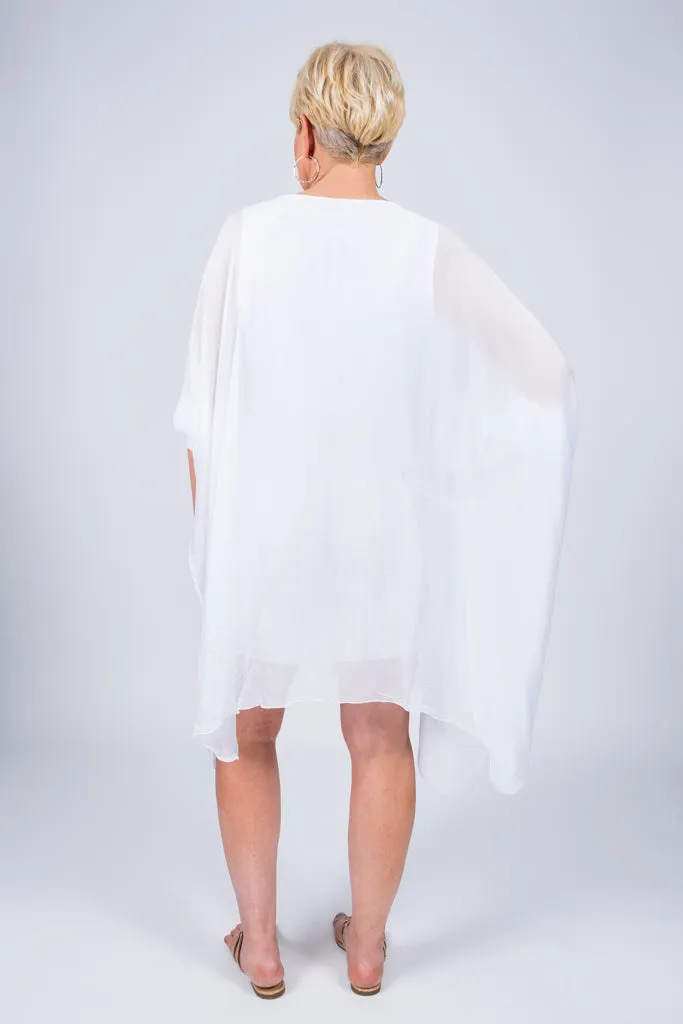 Alessia Silk Kaftan Dress (DQ202) - FINAL SALE