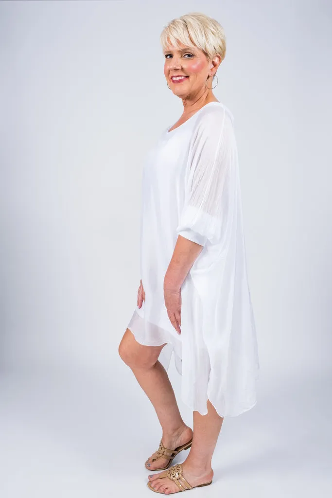 Alessia Silk Kaftan Dress (DQ202) - FINAL SALE