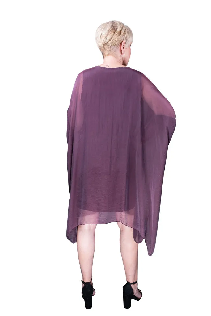 Alessia Silk Kaftan Dress (DQ202) - FINAL SALE