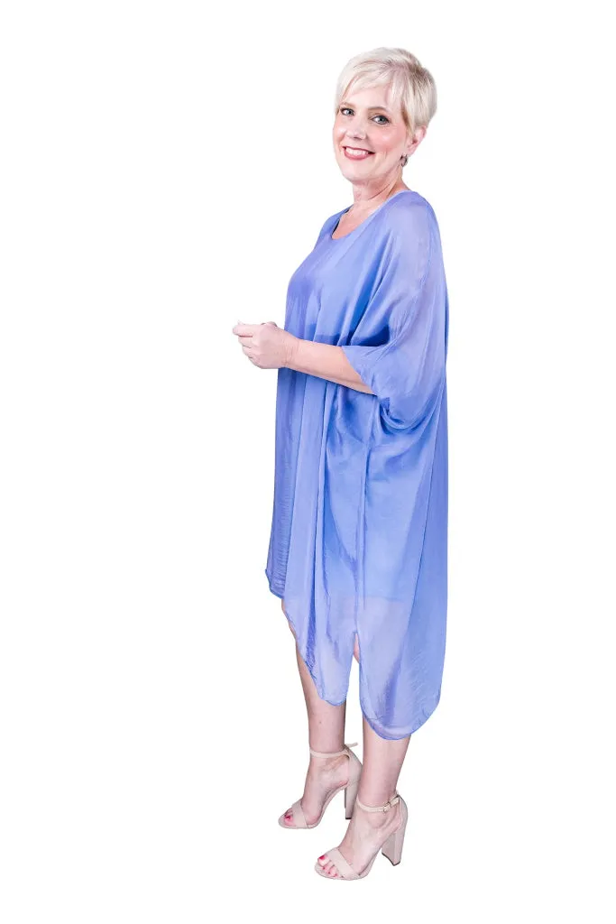Alessia Silk Kaftan Dress (DQ202) - FINAL SALE
