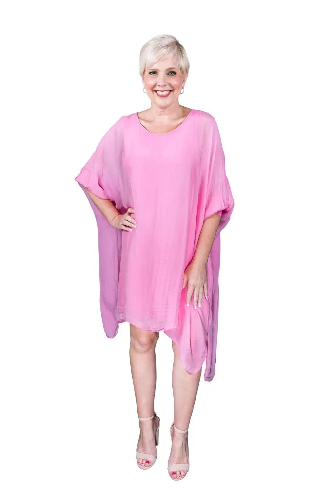 Alessia Silk Kaftan Dress (DQ202) - FINAL SALE