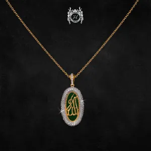 Allah Name Pendant in Zircons