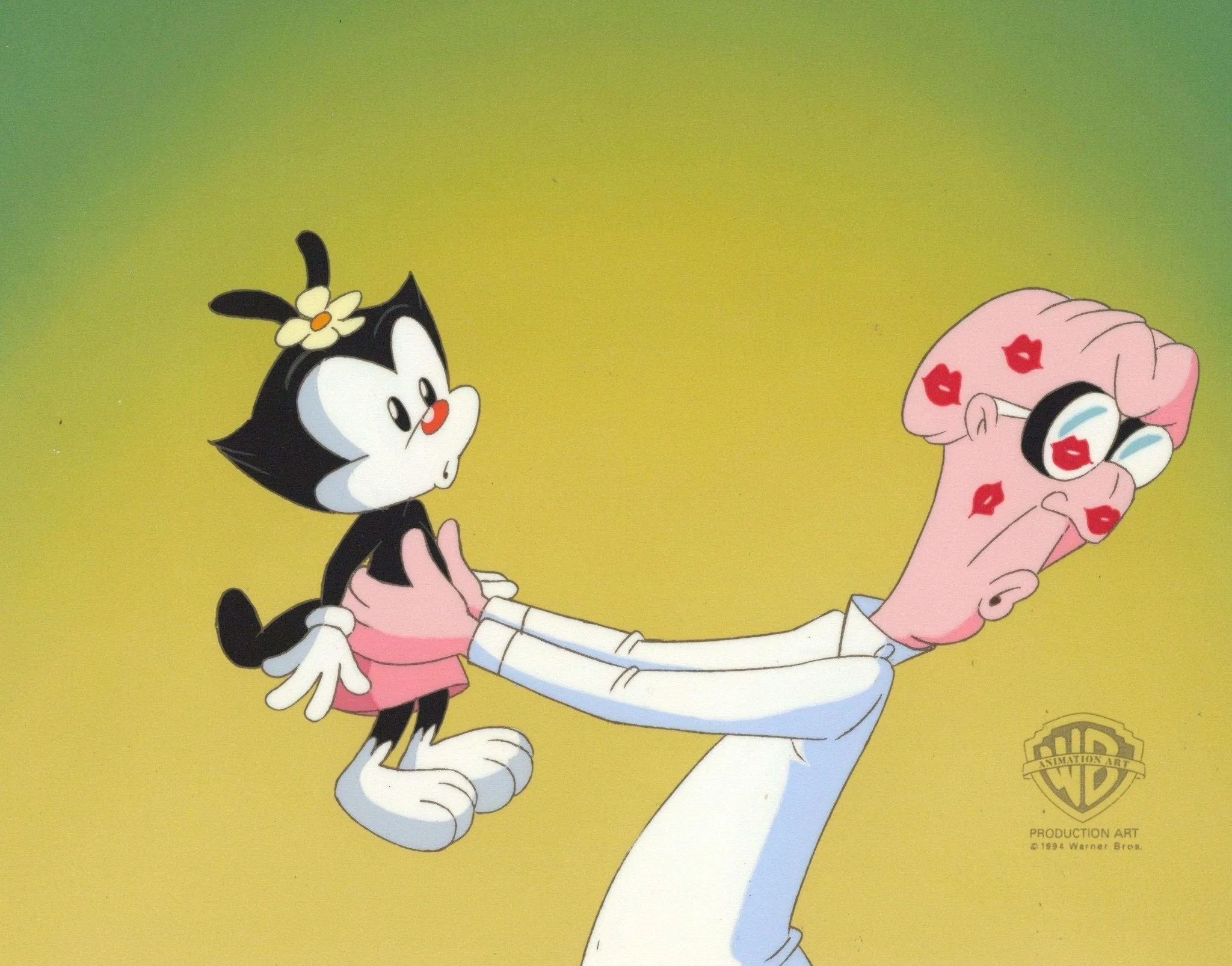 Animaniacs Original Production Cel: Dot and Dr. Scratchansniff