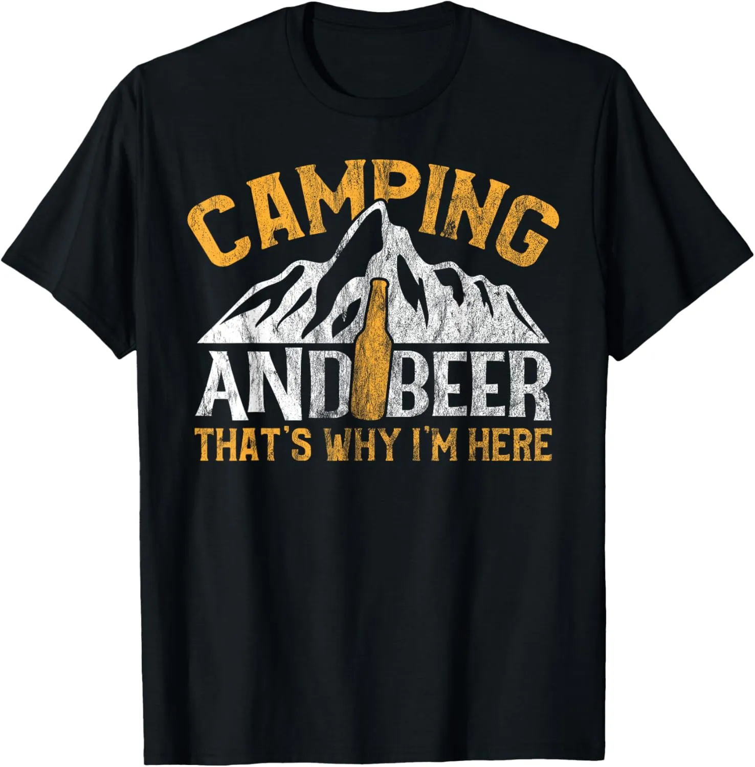 Camping and Drinking Shirt Camping and Beer Why I'm Here Tee T-Shirt