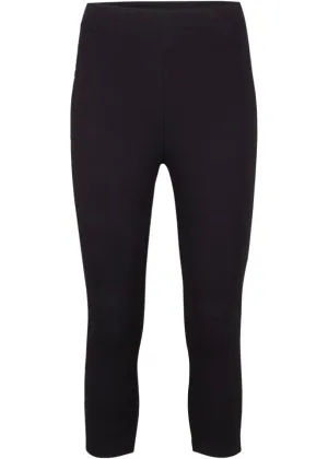 Capri leggings with a comfortable belt Bpc Bonprix Collection, black