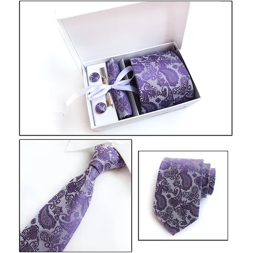 Classy Men Box - Purple Paisley