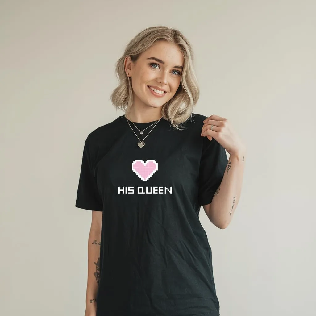 Couple Shirt for Him and Her Couple Crewneck Outfit King and Queen Tshirt Husband and Wife Shirt 1 Piece