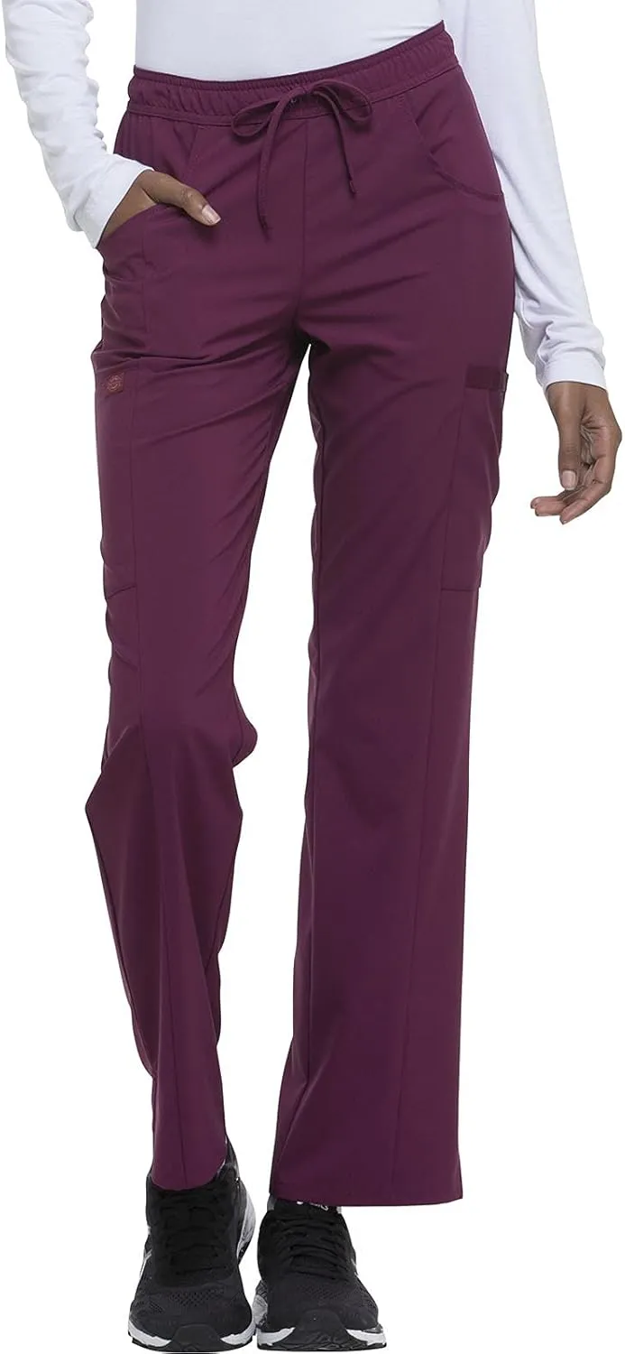 Dickies EDS Essentials Scrubs for Women, Drawstring Cargo Scrub Pants with Four-Way Stretch and Moisture Wicking DK010