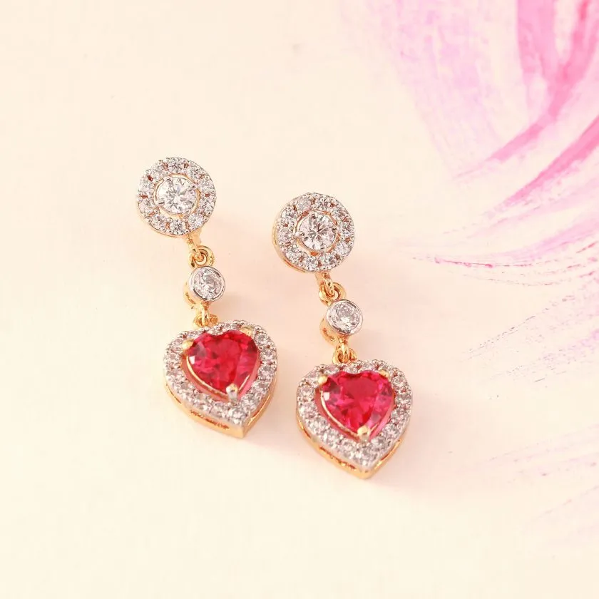 Earrings In Chetum And Zircons