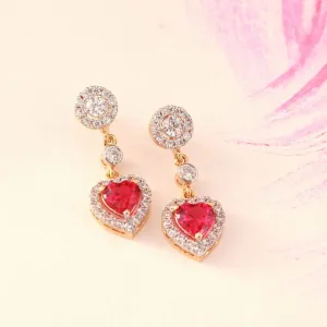 Earrings In Chetum And Zircons