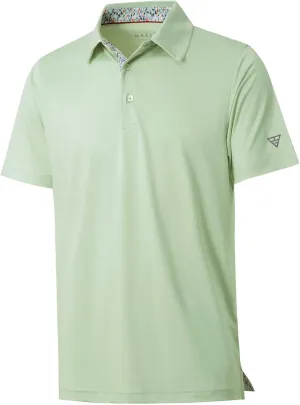 Mens Polo Shirts Short and Long Sleeve Casual Solid Stylish Dry Fit Performance Designed Collared Golf Polo Shirts for Men