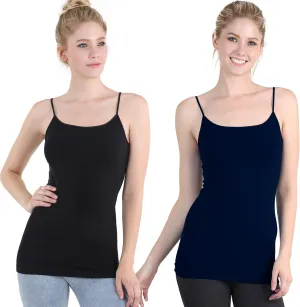 NIKIBIKI Women Seamless Basic Camisole, Made in U.S.A, One Size