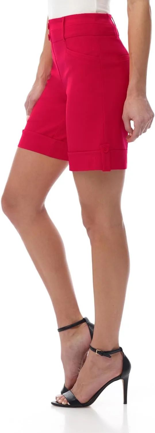 Rekucci Women's Ease Into Comfort 8 inch Chic Urban Short