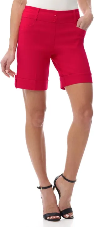Rekucci Women's Ease Into Comfort 8 inch Chic Urban Short