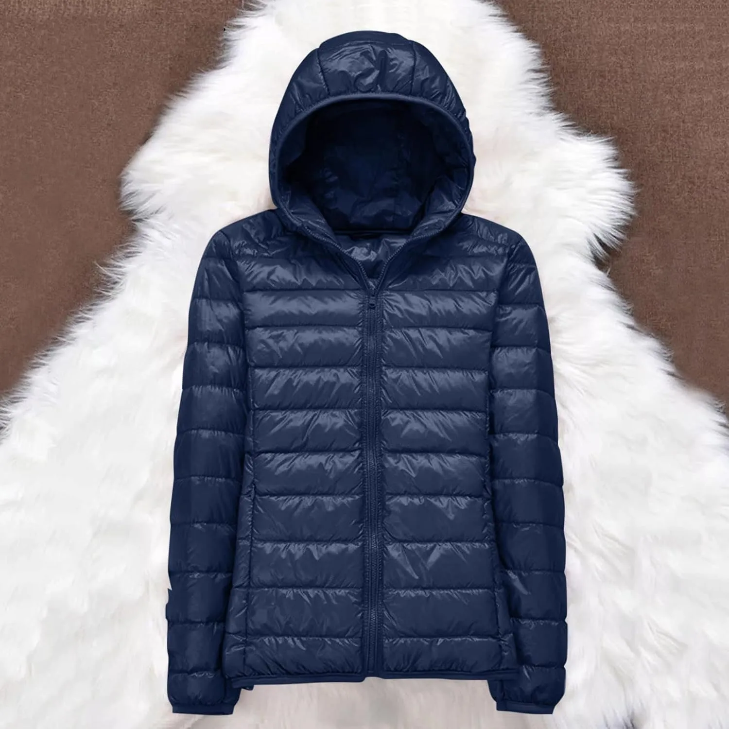 SHAOBGE Women's Packable Ultra Lightweight Jacket 2023 Winter Warm Slim Fit Duck Down Coats with Pockets Recycled Insulation