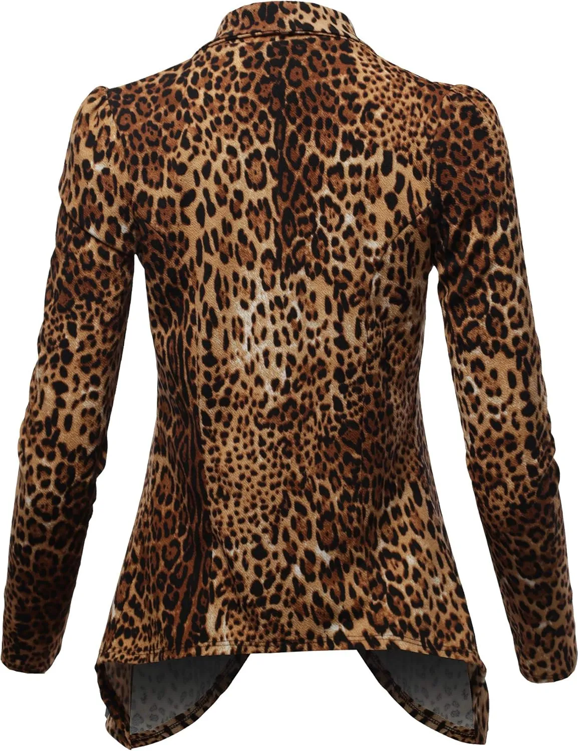 SSOULM Women's Long Sleeve Classic Draped Open Front Lightweight Blazer with Plus Size