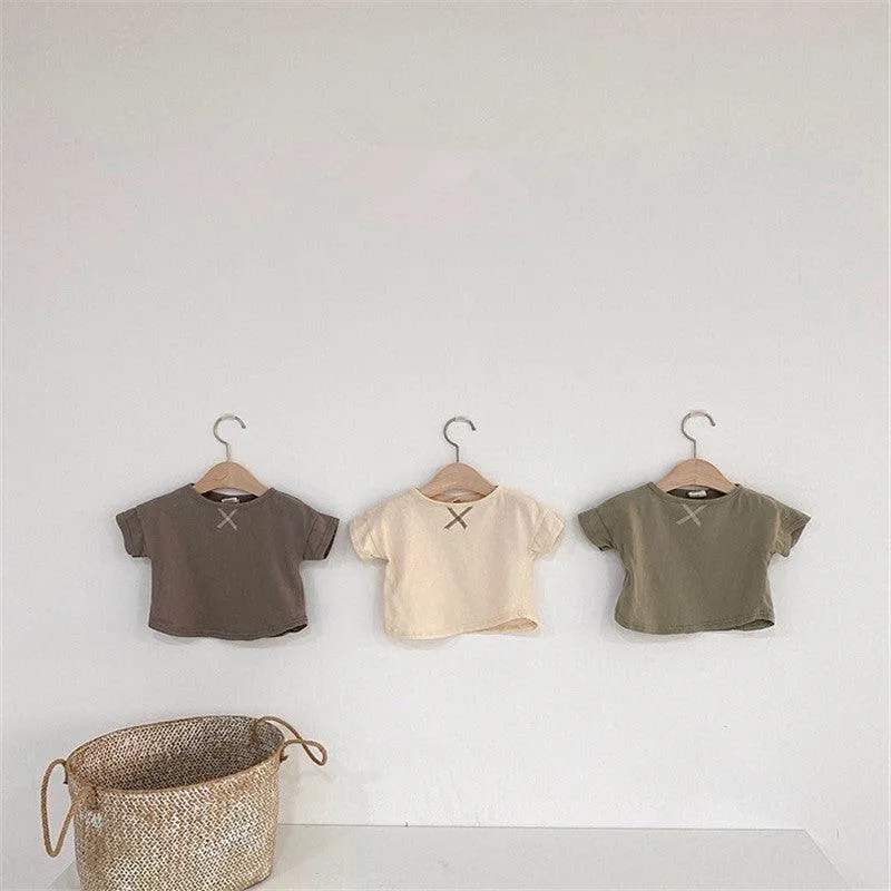 Stylish and Comfortable Summer Baby Short-sleeved T-shirt for Children