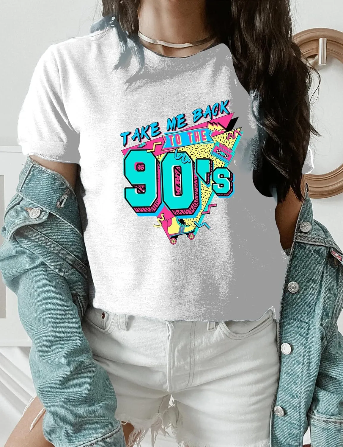 Take Me Back to The 90s Tshirt Women 90s Outfit Tee Vintage 90s Shirt Short Sleeve Birthday Party Gift Tops Tee