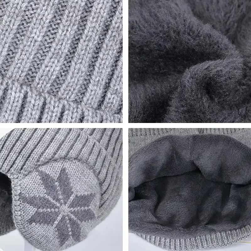 Winter Knitted Beanie Hat with Earflap for Men & Women, Warm, Soft, Cozy & Fashionable