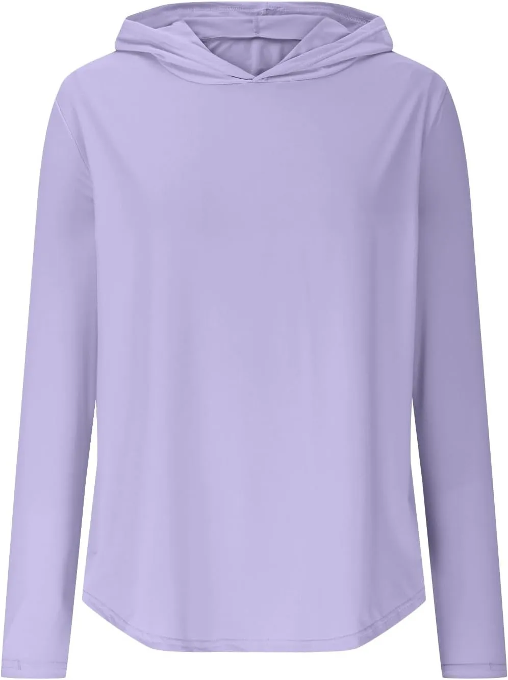 Women's Hooded Sun Shirt UPF 50  Long Sleeve Uv Protection Quick Dry Fit Rash Guard Thumb Hole Lightweight Hoodie