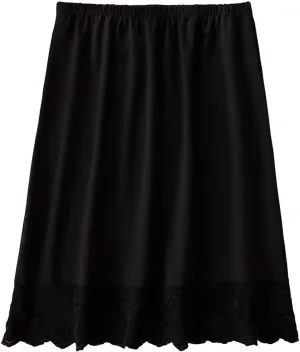 ZUYPSK Half Slip for Women Under Dresses Knee Length Midi Skirt Lace Short Trim Half Slips for Underskirt